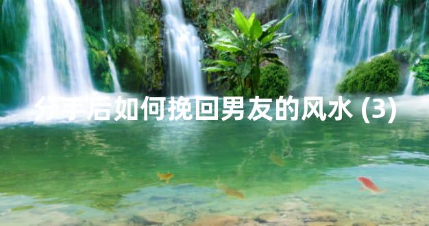 分手后如何挽回男友的风水 (3)
